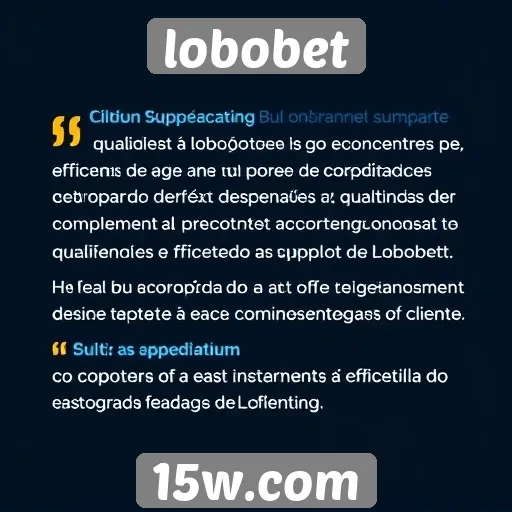 Feedback de usuários sobre o suporte do Lobobet