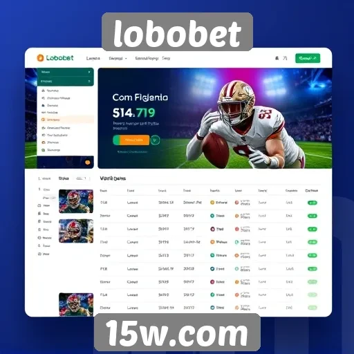 Interface do usuário do Lobobet é intuitiva e moderna